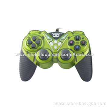 Wired PC USB Game Joystick with Dual Shock, New Design with Various Colors, Factory Cheap Price